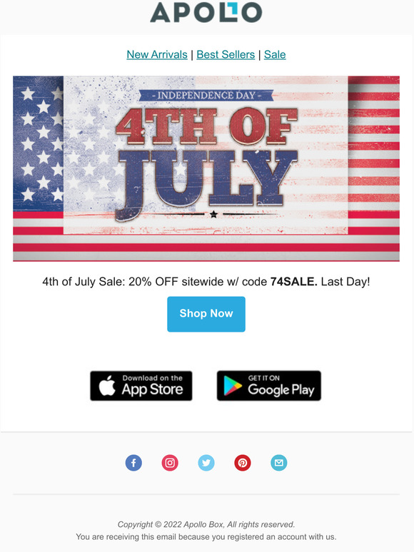 4th of July Sale Final Hours Milled