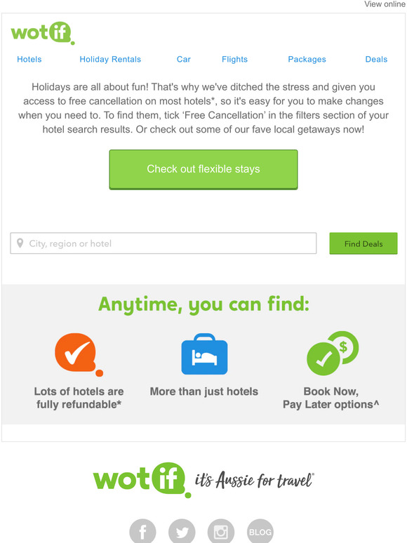 Free cancellation on most hotels!* ‘Cause flexibility matters 😎