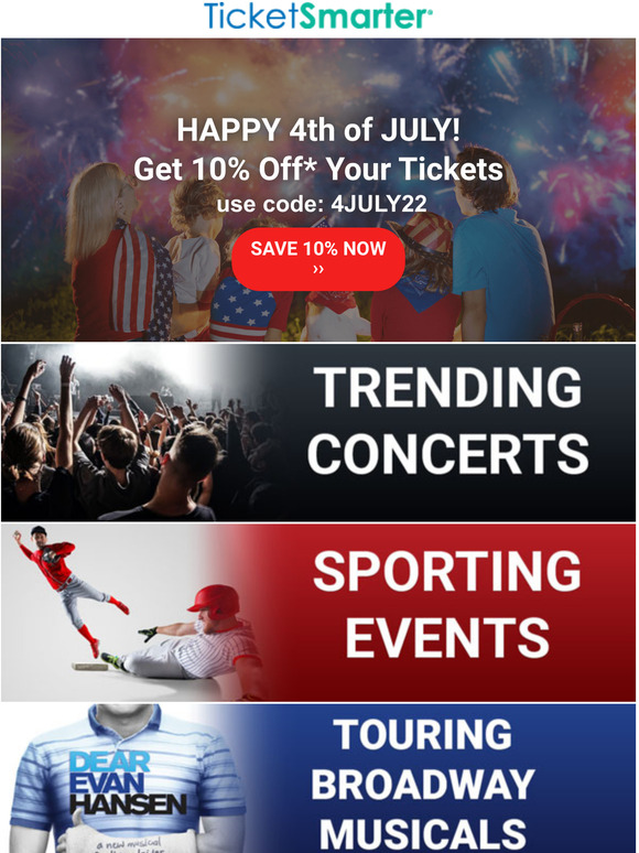 Get 10% Off Your Tickets Today
