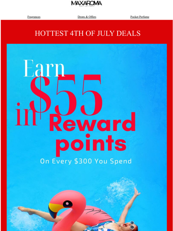 Get $55 In Rewards Points On Every $300, Only Today