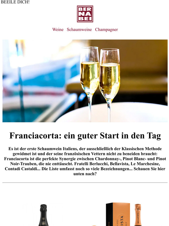 LOS MIT PARTY! 🎉 Franciacorta ab 12.60€