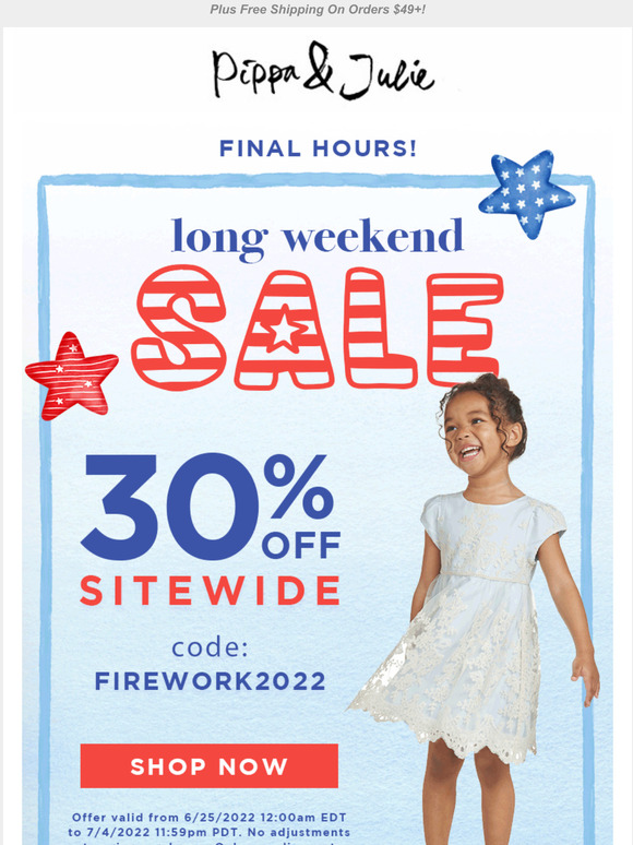 Happy 4th ❤️🤍💙 Take 30% off EVERYTHING!