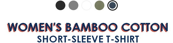 WOMEN'S BAMBOO COTTON SHORT-SLEEVE T-SHIRT