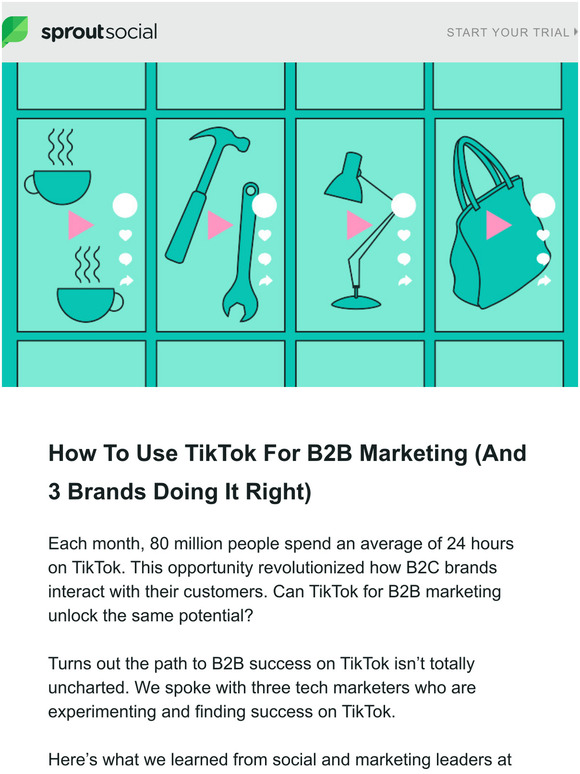 SproutSocial: Learn TikTok Tips From B2B Brands | Milled