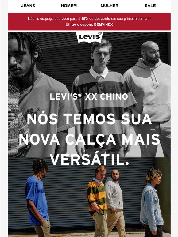 Levi’s® XX Chino - Versatilidade e Estilo.