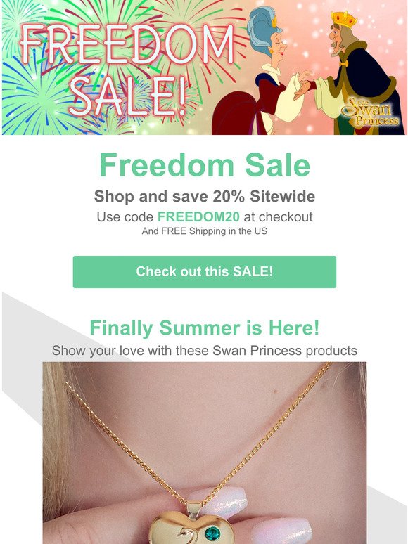 The Swan Princess Freedom Sale