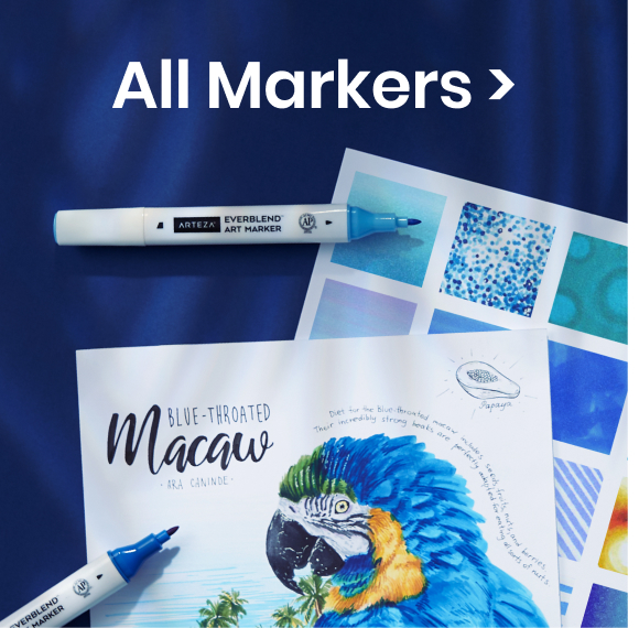 Arteza® Art Supplies How To Use EverBlend Markers Milled