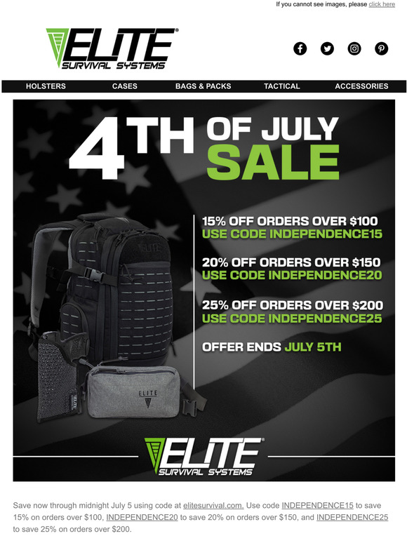 Last Chance for our Independence Day Sale!