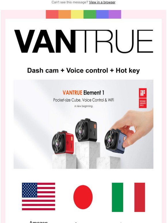 Vantrue Voice control dash cam