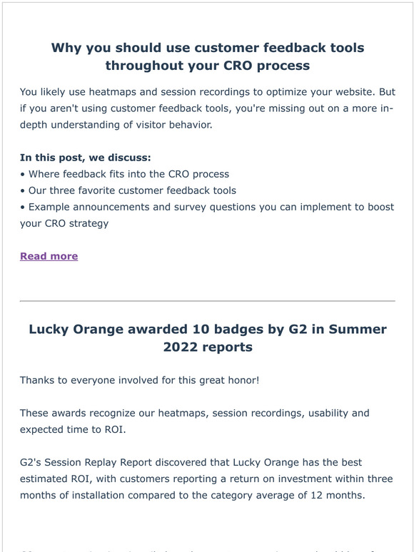 Customer Feedback: CRO’s secret weapon
