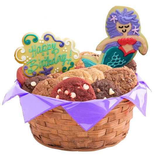 Majestic Mermaids Birthday Cookie Basket