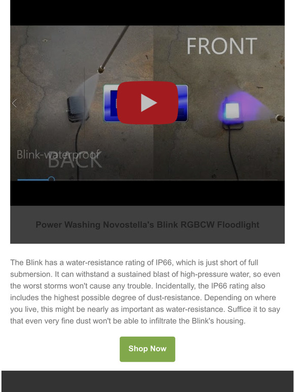 Power Washing Blink RGBCW Floodlight?