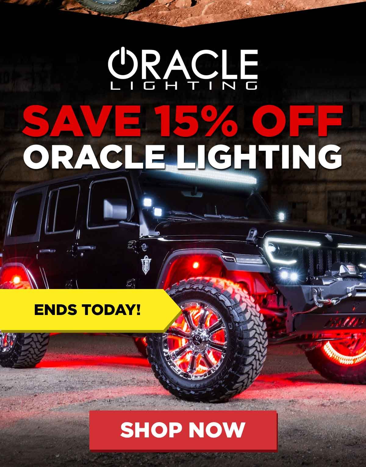 Save 15% Off Oracle Lighting