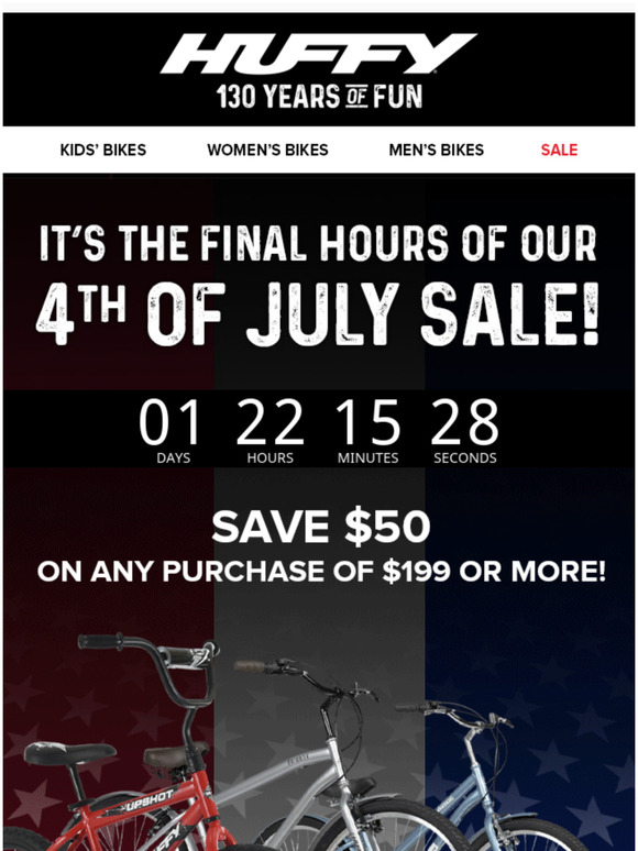 Huffy Bikes ⏰ Save now before it's too late! Milled