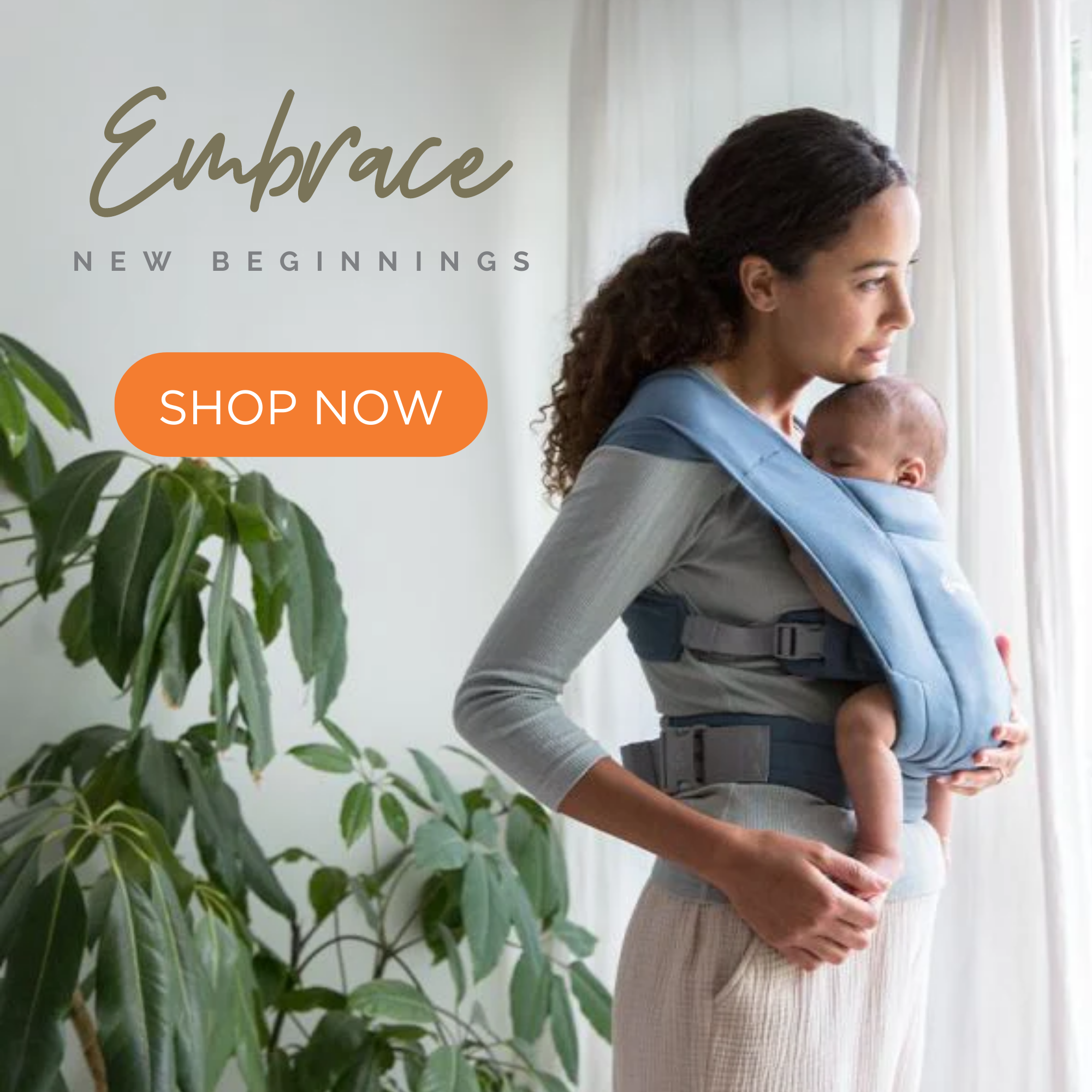 Ergobaby Embrace Newborn Baby Carrier - Oxford Blue – Jump! The