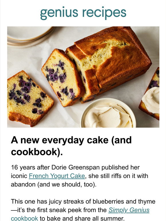 Food52: The Dorie Greenspan cake we all should know. | Milled