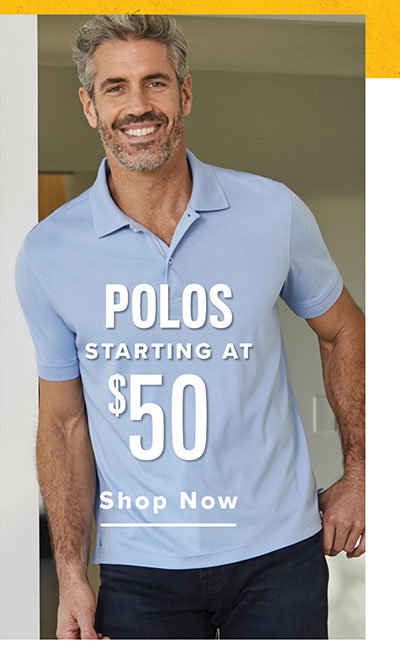 Shop Polos Starting at $50