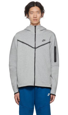 Nike - Gray NSW Tech Fleece Hoodie
