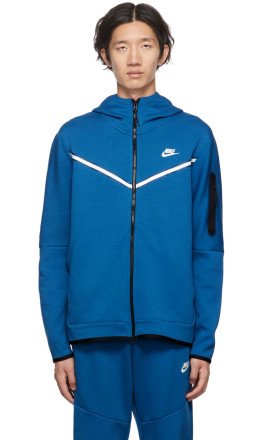 Nike - Blue NSW Tech Fleece Hoodie