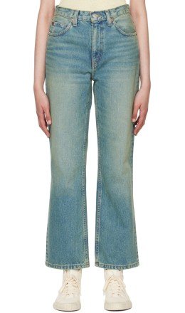 Re/Done - Blue 70s Loose Flare Jeans