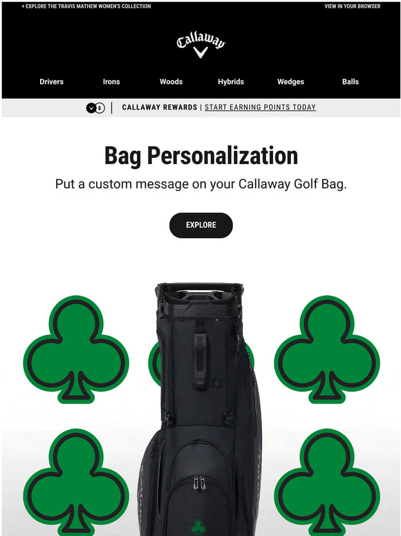 Shop Callaway Golf Add Flair To Your Callaway Golf Bag With