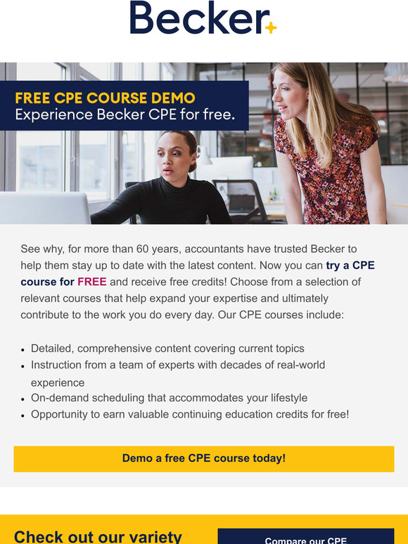 Becker FREE CPE Course! Milled