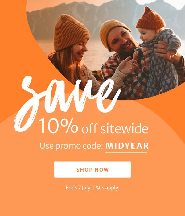 Save 10% off sitewide with promo code MIDYEAR