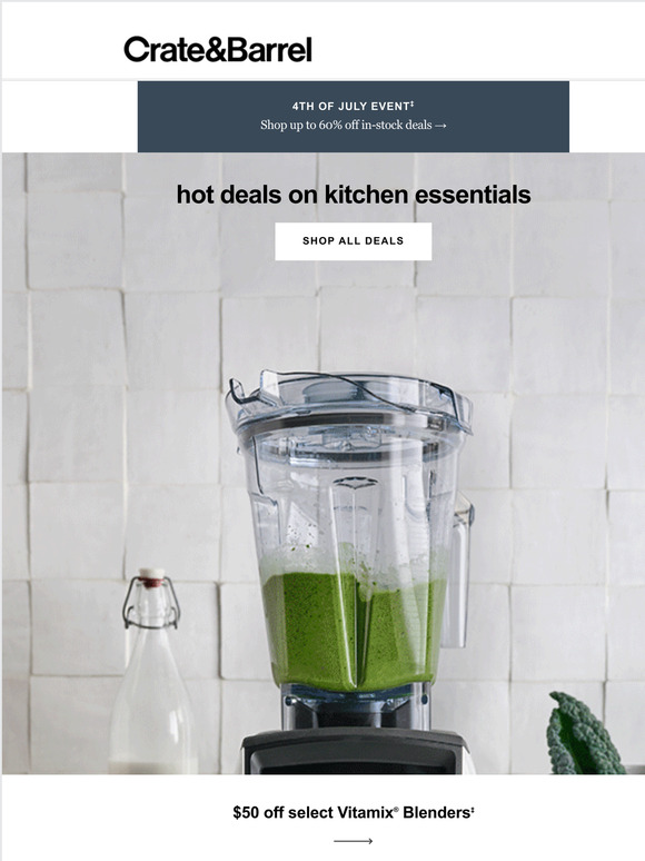 Crate and Barrel Email Newsletters Shop Sales, Discounts, and Coupon Codes