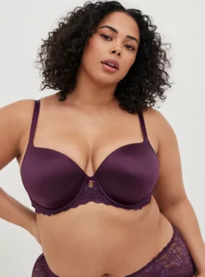 Lightly Lined T-Shirt Bra - Microfiber Purple Shine