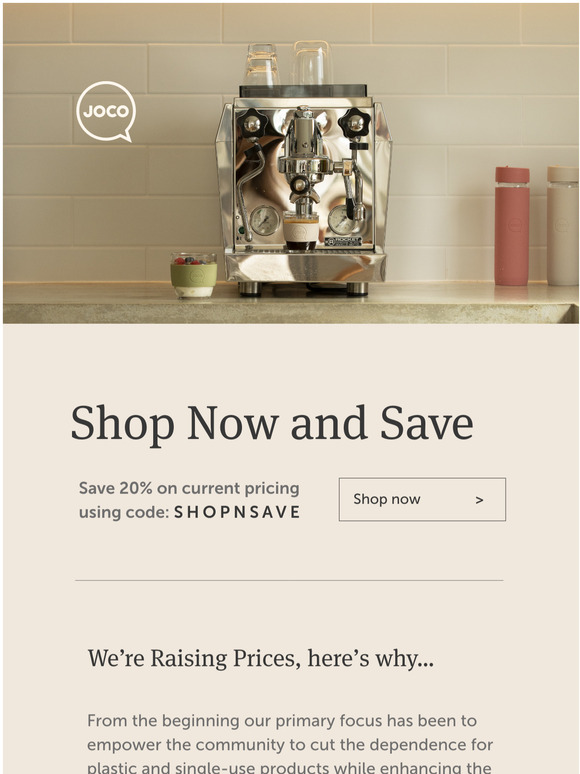 Shop Now and Save