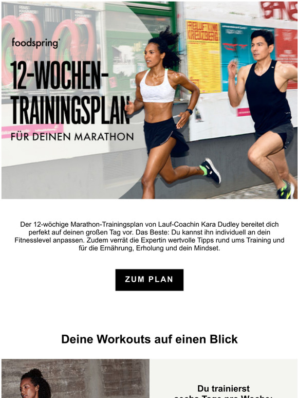 Gratis 12-Wochen-Trainingsplan für deinen Marathon