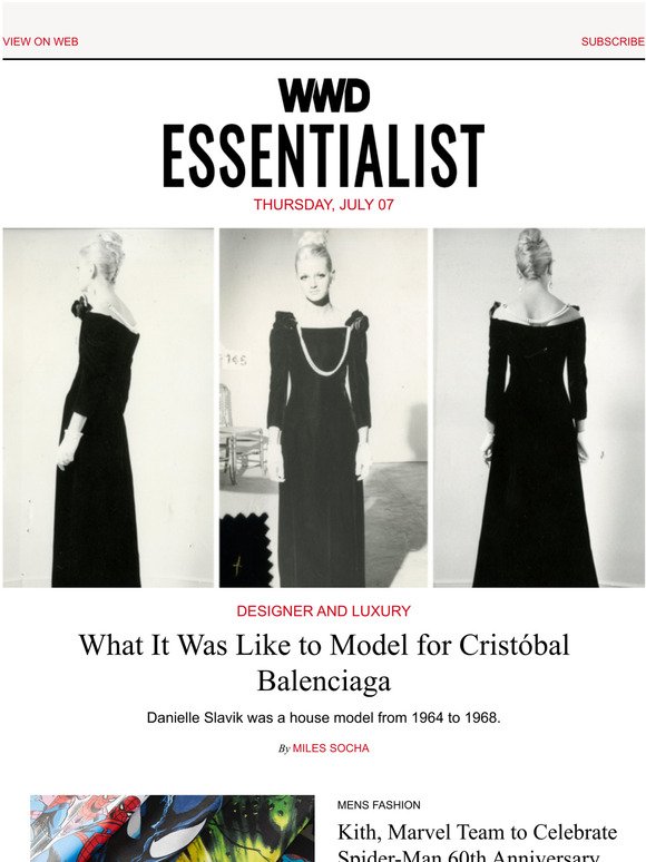 What It Was Like to Model for Cristóbal Balenciaga – WWD