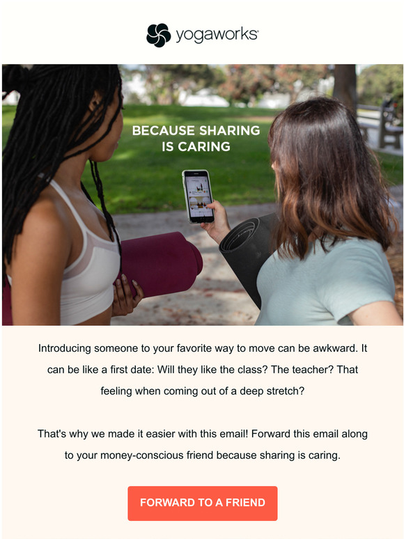 Forward this email to someone who needs yoga