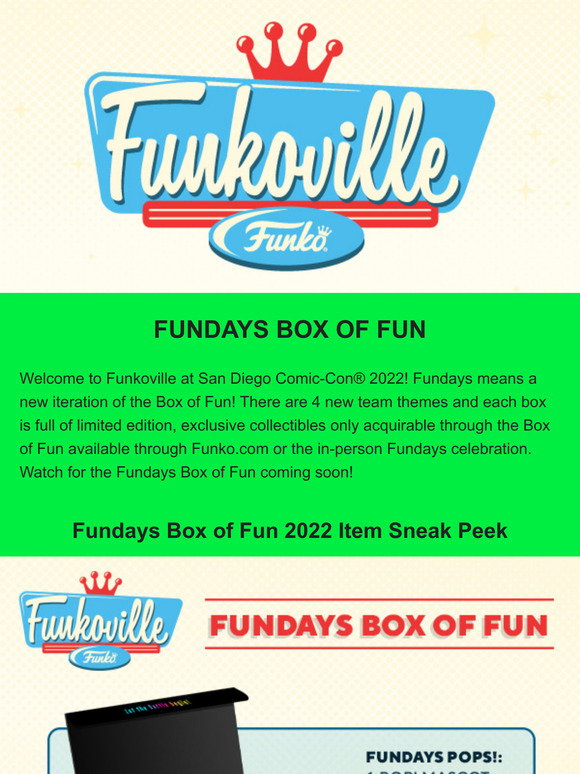 Funko Fundays Box of Fun Sneak Peek Milled