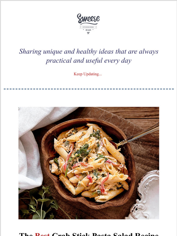 The Best Crab Stick Pasta Salad Recipe