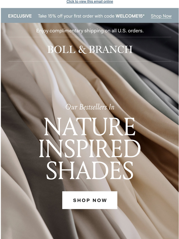 Boll & Branch Explore your colorful side Milled