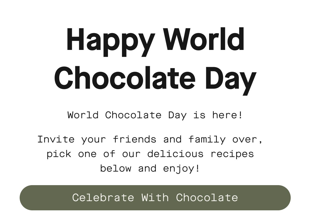 Celebrate with Chocolate