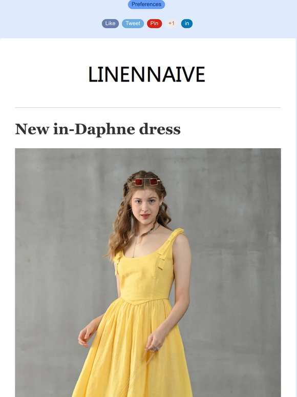 Linennaive: New Daphne Linen Dress - butter or cream? Pick your summer ...