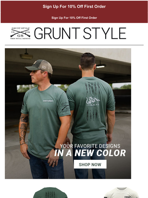 Grunt Style Your Favorite Designs In A New Color Milled