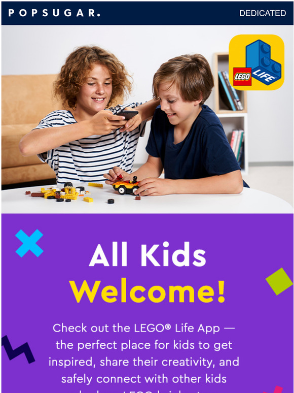 popsugar The LEGO Life App Is a Safe Place For Kids to Share Their
