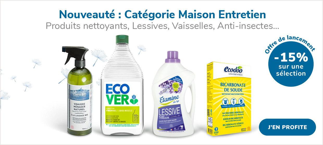 Nouveauté : Catégorie Maison Entretien
