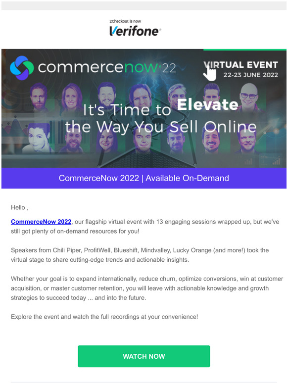 Missed CommerceNow 2022? Watch the full recordings at your convenience!
