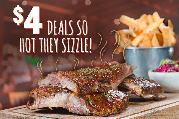 $4 Deals So Hot They Sizzle!
