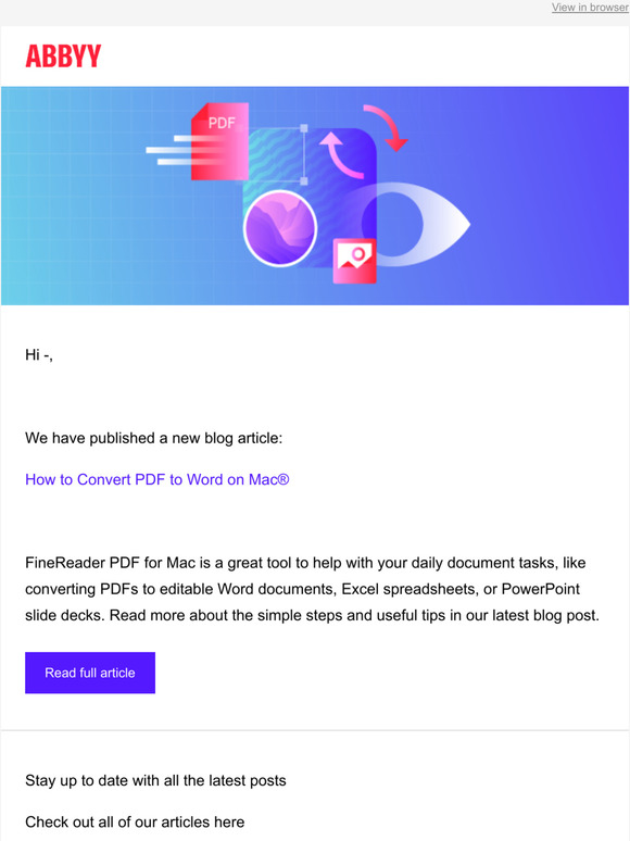 FineReader Blog — How to Convert PDF to Word on Mac®