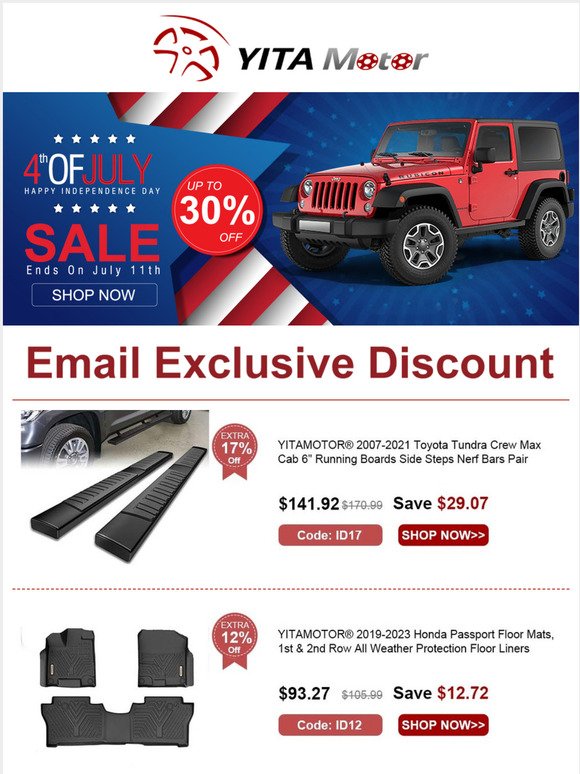 Up to 17%💸Independence Day Sale Extended!-YITAMOTOR