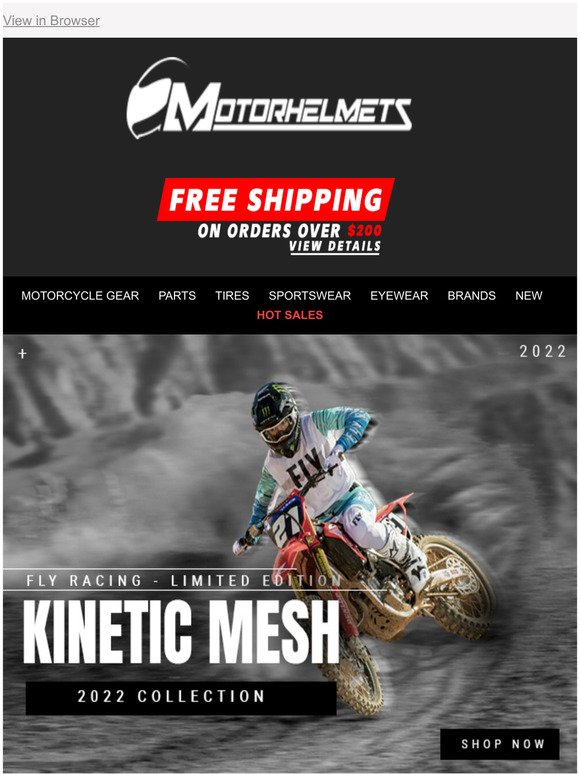 Introducing The Fly Racing Kinetic Mesh 2022 Collection
