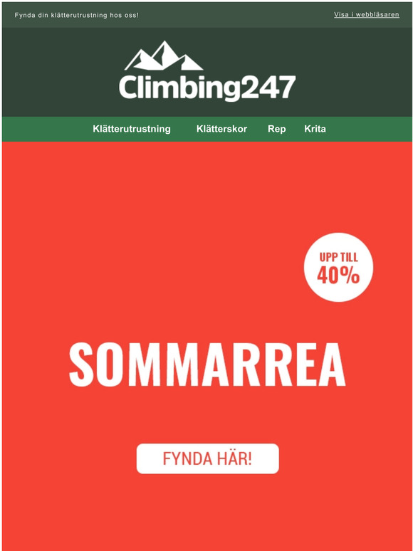 SOMMARREA - upp till 40% rabatt!
