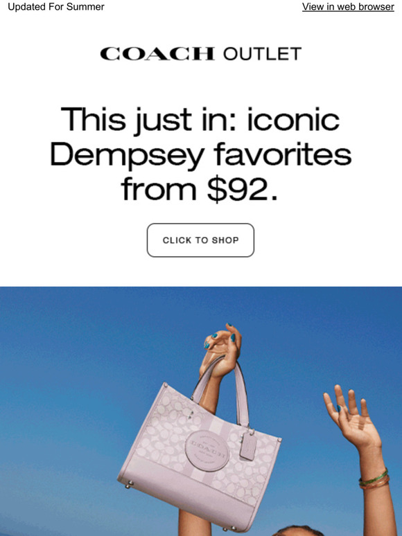 sign up for text coach outlet
