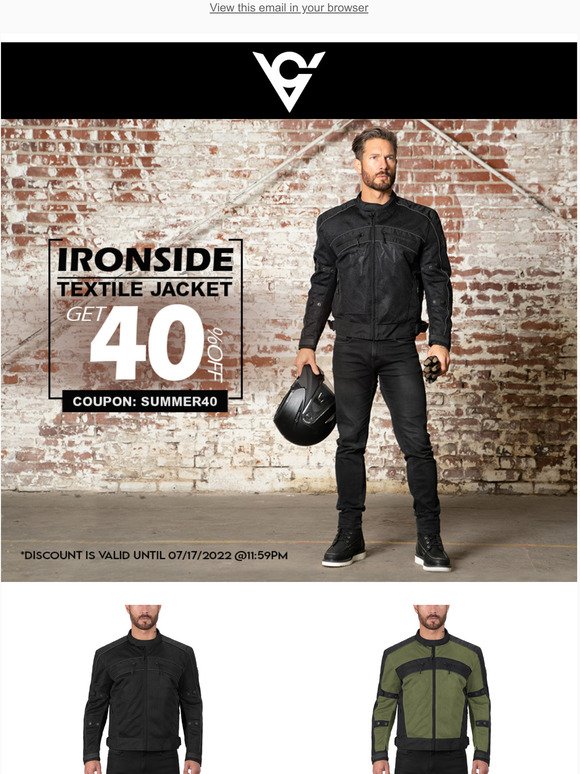Viking Cycle Ironside Textile Jacket - Get 40% Off