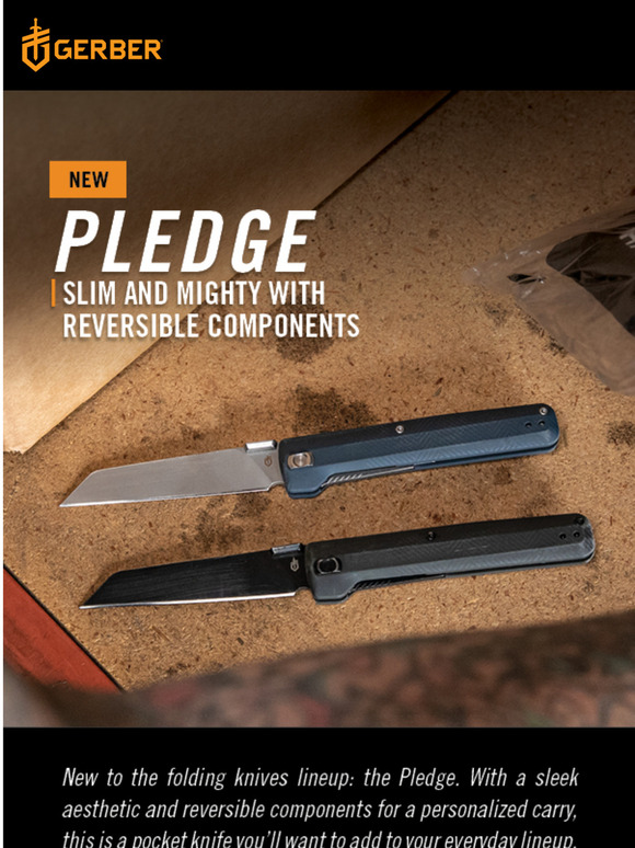 Gerber Gear New Pledge pocket knife. Milled